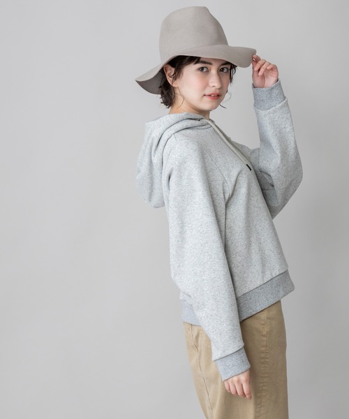 Munich（ミューニック）の「コットンフレンチテリー　プルオーバーフーディー（パーカー・レディース・ブラック/グレー/ピンク/アイボリー・FREE）」の11枚目の写真