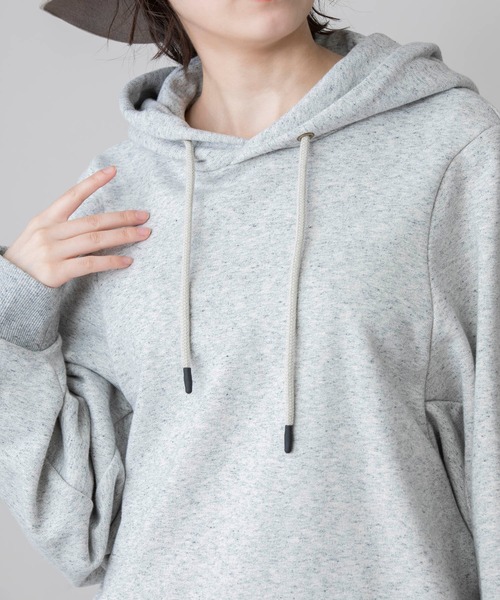 Munich（ミューニック）の「コットンフレンチテリー　プルオーバーフーディー（パーカー・レディース・ブラック/グレー/ピンク/アイボリー・FREE）」の15枚目の写真