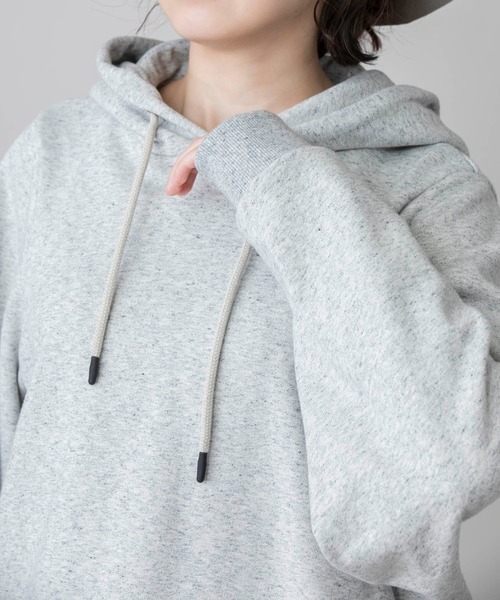 Munich（ミューニック）の「コットンフレンチテリー　プルオーバーフーディー（パーカー・レディース・ブラック/グレー/ピンク/アイボリー・FREE）」の16枚目の写真