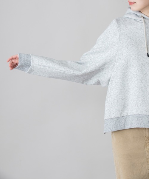 Munich（ミューニック）の「コットンフレンチテリー　プルオーバーフーディー（パーカー・レディース・ブラック/グレー/ピンク/アイボリー・FREE）」の20枚目の写真