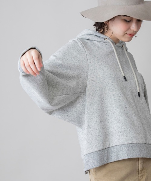 Munich（ミューニック）の「コットンフレンチテリー　プルオーバーフーディー（パーカー・レディース・ブラック/グレー/ピンク/アイボリー・FREE）」の19枚目の写真