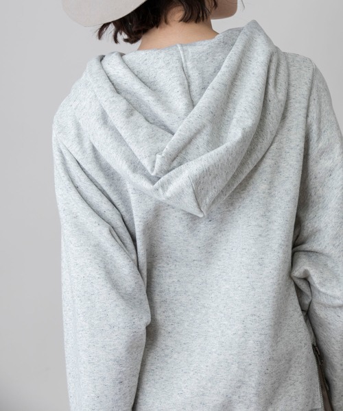 Munich（ミューニック）の「コットンフレンチテリー　プルオーバーフーディー（パーカー・レディース・ブラック/グレー/ピンク/アイボリー・FREE）」の18枚目の写真