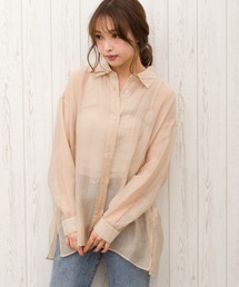 SpRay | シースルーオーバーサイズシャツ(シャツ/ブラウス)