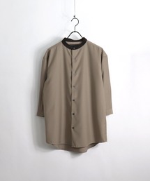 Confirm / コンファーム TR7分丈クレリックバンドカラーシャツ