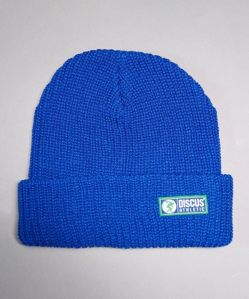 DISCUS（ディスカス）の「【DISCUS】ワンポイント ニットキャップ（ニットキャップ/ビーニー・メンズ・ネイビー/ベージュ/パープル/レッド/ロイヤルブルー/オリーブドラブ/ブラック/オフホワイト/ワイン/オレンジ/ブラウン・FREE）」の7枚目の写真