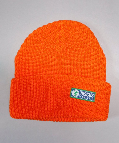 DISCUS（ディスカス）の「【DISCUS】ワンポイント ニットキャップ（ニットキャップ/ビーニー・メンズ・ネイビー/ベージュ/パープル/レッド/ロイヤルブルー/オリーブドラブ/ブラック/オフホワイト/ワイン/オレンジ/ブラウン・FREE）」の11枚目の写真