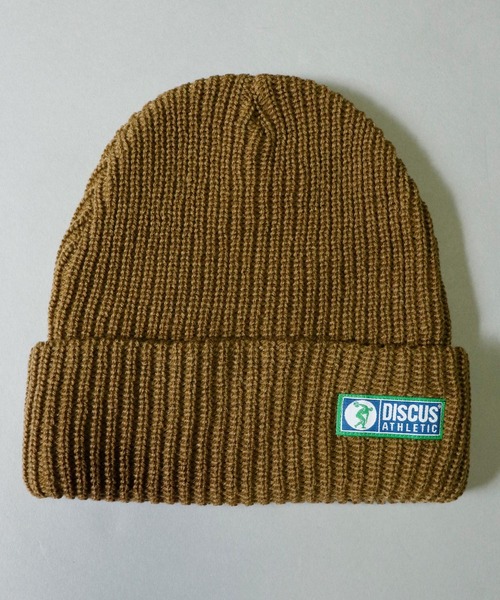 DISCUS（ディスカス）の「【DISCUS】ワンポイント ニットキャップ（ニットキャップ/ビーニー・メンズ・ネイビー/ベージュ/パープル/レッド/ロイヤルブルー/オリーブドラブ/ブラック/オフホワイト/ワイン/オレンジ/ブラウン・FREE）」の22枚目の写真