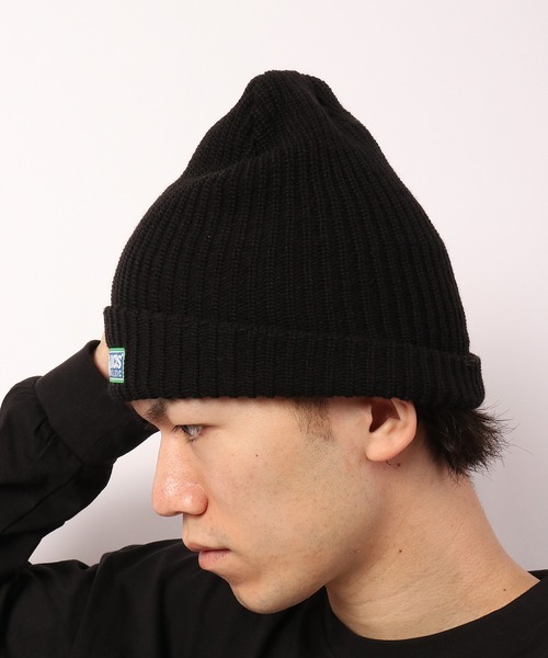 DISCUS（ディスカス）の「【DISCUS】ワンポイント ニットキャップ（ニットキャップ/ビーニー・メンズ・ネイビー/ベージュ/パープル/レッド/ロイヤルブルー/オリーブドラブ/ブラック/オフホワイト/ワイン/オレンジ/ブラウン・FREE）」の19枚目の写真