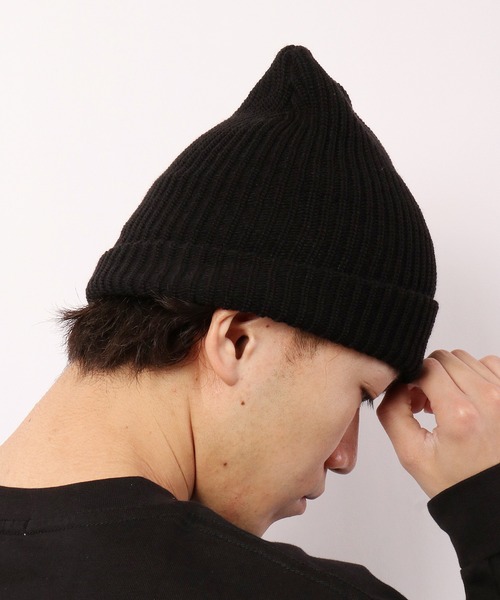 DISCUS（ディスカス）の「【DISCUS】ワンポイント ニットキャップ（ニットキャップ/ビーニー・メンズ・ネイビー/ベージュ/パープル/レッド/ロイヤルブルー/オリーブドラブ/ブラック/オフホワイト/ワイン/オレンジ/ブラウン・FREE）」の20枚目の写真