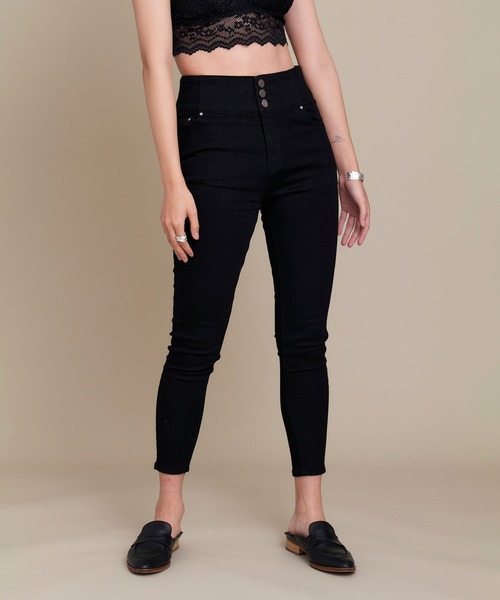 KOH.style（コースタイル）の「ストレッチスキニ―パンツ（デニムパンツ・レディース・グレー/ブラック/ブルー・LARGE/MEDIUM）」の2枚目の写真