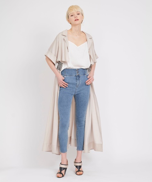 KOH.style（コースタイル）の「ストレッチスキニ―パンツ（デニムパンツ・レディース・グレー/ブラック/ブルー・LARGE/MEDIUM）」の17枚目の写真