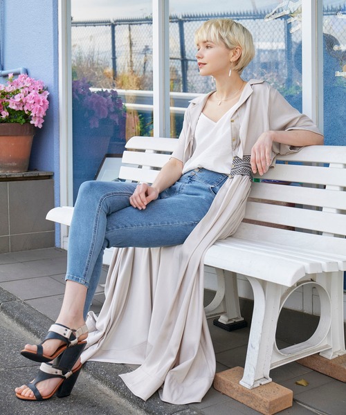 KOH.style（コースタイル）の「ストレッチスキニ―パンツ（デニムパンツ・レディース・グレー/ブラック/ブルー・LARGE/MEDIUM）」の7枚目の写真