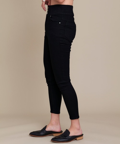 KOH.style（コースタイル）の「ストレッチスキニ―パンツ（デニムパンツ・レディース・グレー/ブラック/ブルー・LARGE/MEDIUM）」の5枚目の写真