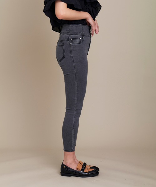 KOH.style（コースタイル）の「ストレッチスキニ―パンツ（デニムパンツ・レディース・グレー/ブラック/ブルー・LARGE/MEDIUM）」の21枚目の写真