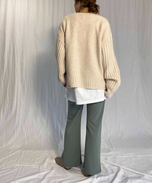 PICCIN（ピッチン）の「【WEB限定】ケーブルニットセーター（ニット/セーター・レディース・アイボリー/モカ・M）」の10枚目の写真