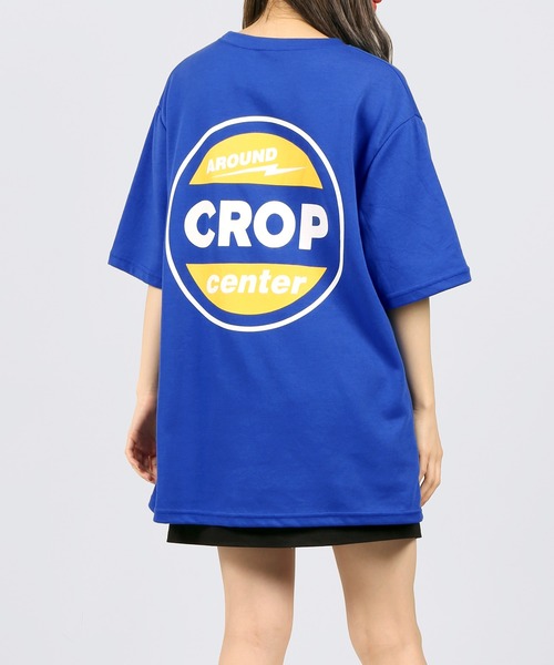 DING(ディング)の「DING/CROP Tシャツ(Tシャツ/カットソー・レディース・ホワイト/ブルー/スミクロ・FREE)」の3枚目の写真