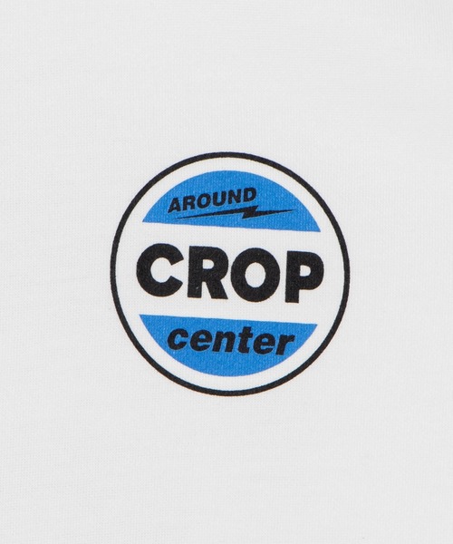 DING(ディング)の「DING/CROP Tシャツ(Tシャツ/カットソー・レディース・ホワイト/ブルー/スミクロ・FREE)」の9枚目の写真