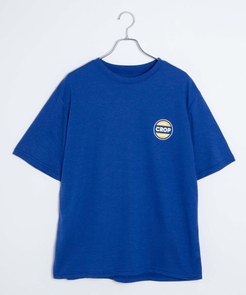 DING(ディング)の「DING/CROP Tシャツ(Tシャツ/カットソー・レディース・ホワイト/ブルー/スミクロ・FREE)」の4枚目の写真