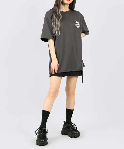 DING(ディング)の「DING/CROP Tシャツ(Tシャツ/カットソー・レディース・ホワイト/ブルー/スミクロ・FREE)」の22枚目の写真