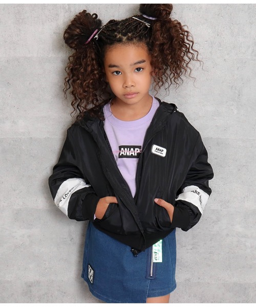 セール フード付袖切替ブルゾン ブルゾン Anap Kids アナップキッズ のファッション通販 Zozotown