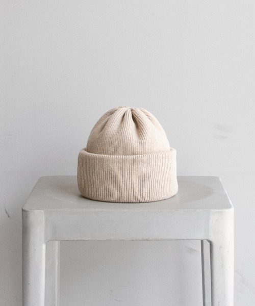 crepuscule（クレプスキュール）の「crepuscule knit cap（ニットキャップ/ビーニー・メンズ・ホワイト/ブラック/グレー/ライトグレー/ネイビー/ダークブラウン/ベージュ/グリーン/ブルー/チャコールグレー・FREE）」の7枚目の写真