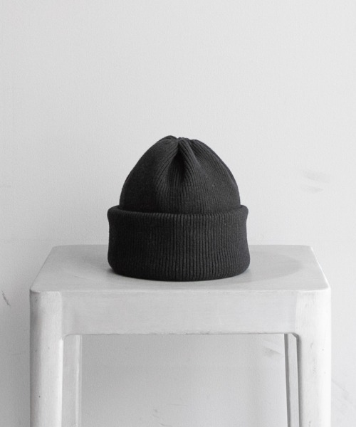 crepuscule（クレプスキュール）の「crepuscule knit cap（ニットキャップ/ビーニー・メンズ・ホワイト/ブラック/グレー/ライトグレー/ネイビー/ダークブラウン/ベージュ/グリーン/ブルー/チャコールグレー・FREE）」の3枚目の写真