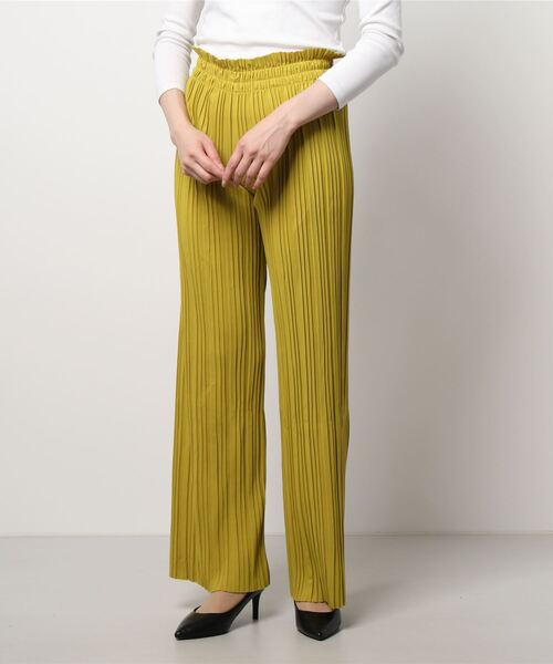 KOBE LETTUCE（コウベレタス）の「プリーツワイドパンツ（その他パンツ・レディース・ブルー/オリーブ/モカ/ホワイト系その他/ブラック/グレイッシュベージュ/オレンジ系その他/イエロー・FREE）」の7枚目の写真