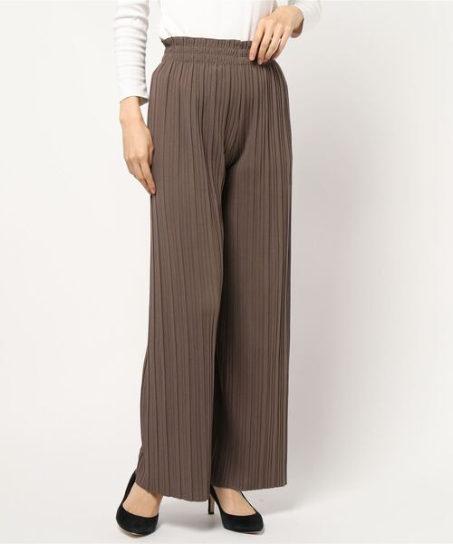 KOBE LETTUCE（コウベレタス）の「プリーツワイドパンツ（その他パンツ・レディース・ブルー/オリーブ/モカ/ホワイト系その他/ブラック/グレイッシュベージュ/オレンジ系その他/イエロー・FREE）」の11枚目の写真