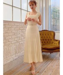 RESEXXY | リブフレアニットワンピース【セットアップ着用可能】(ワンピース)