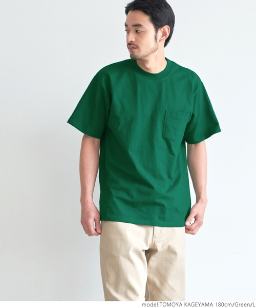 ベーシックTシャツ【KSUBI】関税込み送料無料 無地 コットン100% USAコットン ヘビーウェイトベーシックポケットTシャツ（Tシャツ