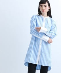 eL | 【eL】Stripe Cleric Long Shirt/938878(シャツ/ブラウス)