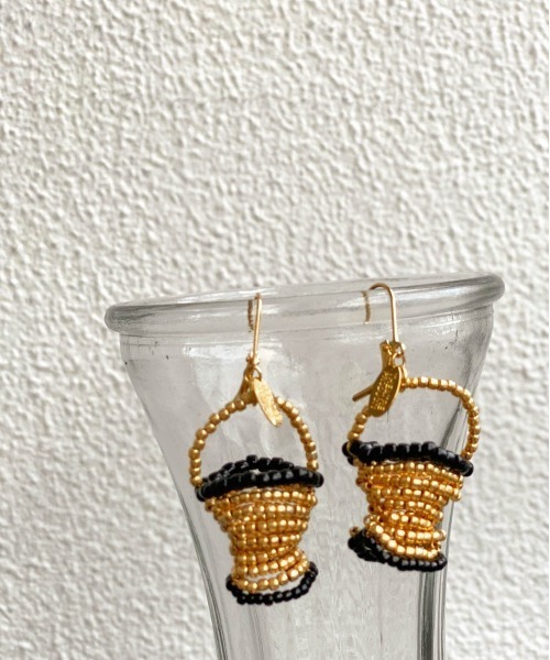 THEATRE PRODUCTS（シアタープロダクツ）の「BEADS BASKET PIERCE / THEATRE PRODUCTS（ピアス（両耳用）・レディース・ブラック/パープル/レッド/シルバー/ゴールド・FREE）」の5枚目の写真