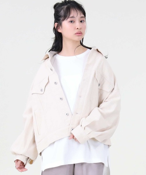 RAG MACHINE（ラグマシーン）の「【RAG MACHINE】ゆったりＢＩＧＧジャン（デニムジャケット・レディース・キナリ・L）」の5枚目の写真