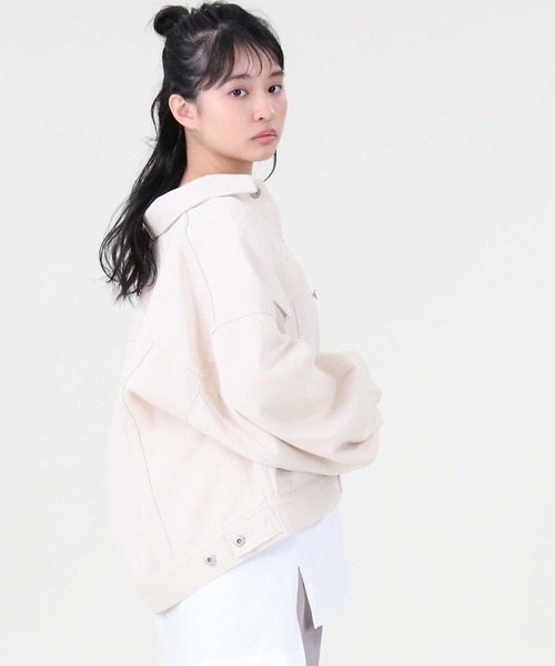 RAG MACHINE（ラグマシーン）の「【RAG MACHINE】ゆったりＢＩＧＧジャン（デニムジャケット・レディース・キナリ・L）」の8枚目の写真