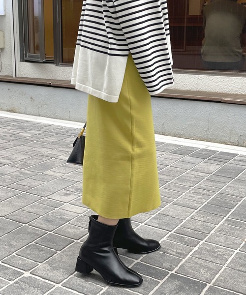 Futier land（フューティアランド）の「とにかくラクで伸びる！スーパーストレッチナロースカート（スカート・レディース・ブラック/ブラウン/マスタード/パープル/グレイッシュベージュ/ネイビー/グリーン/ブルー/オレンジ/グリーン系その他/アイボリー・MEDIUM/LARGE/X-LARGE）」の18枚目の写真