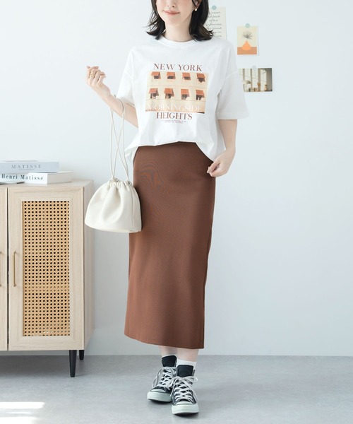 Futier land(フューティアランド)の「とにかくラクで伸びる!スーパーストレッチナロースカート / ロングスカート(スカート・レディース・ブラック/ブラウン/マスタード/パープル/グレイッシュベージュ/ネイビー/グリーン/ブルー/オレンジ/グリーン系その他/アイボリー/オレンジ系その他/ブラウン系その他・MEDIUM/LARGE/X-LARGE)」の18枚目の写真