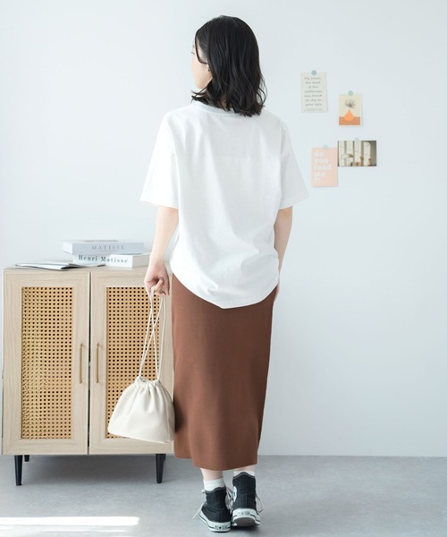 Futier land(フューティアランド)の「とにかくラクで伸びる!スーパーストレッチナロースカート / ロングスカート(スカート・レディース・ブラック/ブラウン/マスタード/パープル/グレイッシュベージュ/ネイビー/グリーン/ブルー/オレンジ/グリーン系その他/アイボリー/オレンジ系その他/ブラウン系その他・MEDIUM/LARGE/X-LARGE)」の21枚目の写真