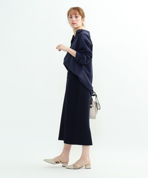 INDIVI（インディヴィ）の「「S」プレミアブロードシャツ（シャツ/ブラウス・レディース・ホワイト系/サックスブルー/ネイビー・03/05）」の20枚目の写真