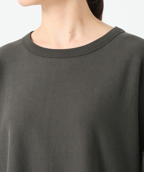 SLOBE IENA(スローブイエナ)の「ドライ裏毛BIGプルオーバー【手洗い可能】◆(Tシャツ/カットソー・レディース・グレー/グレー系その他/サックスブルー・FREE)」の4枚目の写真