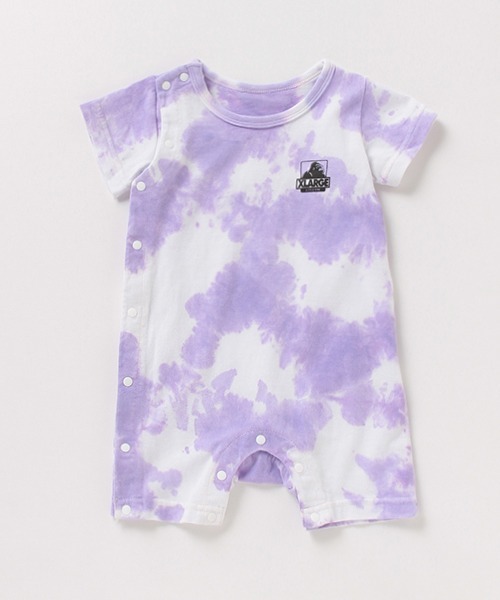 XLARGE KIDS(エクストララージキッズ)の「タイダイ柄OGゴリラロンパース(ロンパース・キッズ・グレー/ライトグリーン/パープル・FREE)」の3枚目の写真