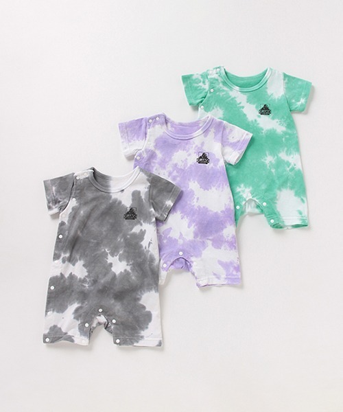 XLARGE KIDS(エクストララージキッズ)の「タイダイ柄OGゴリラロンパース(ロンパース・キッズ・グレー/ライトグリーン/パープル・FREE)」の12枚目の写真