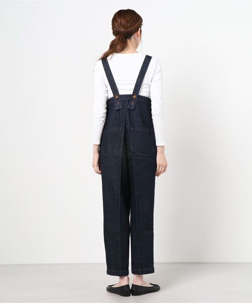 MARIE MILLER（マリー ミラー）の「Marie Miller DENIM OVERALLS (マリーミラー デニムオーバーオール)(2colors)(Women's)(MM029)（サロペット/オーバーオール・レディース・ライトグレー/インディゴブルー・S/M）」の4枚目の写真