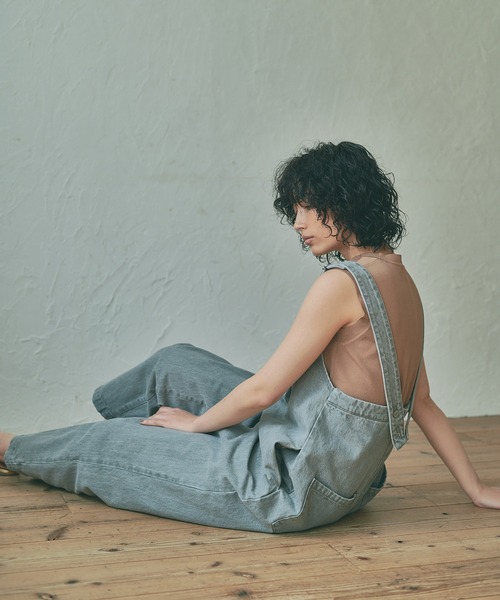 MARIE MILLER（マリー ミラー）の「Marie Miller DENIM OVERALLS (マリーミラー デニムオーバーオール)(2colors)(Women's)(MM029)（サロペット/オーバーオール・レディース・ライトグレー/インディゴブルー・S/M）」の8枚目の写真