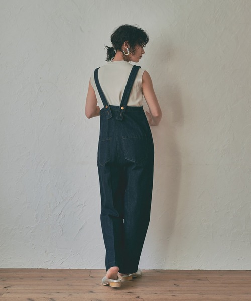 MARIE MILLER（マリー ミラー）の「Marie Miller DENIM OVERALLS (マリーミラー デニムオーバーオール)(2colors)(Women's)(MM029)（サロペット/オーバーオール・レディース・ライトグレー/インディゴブルー・S/M）」の11枚目の写真