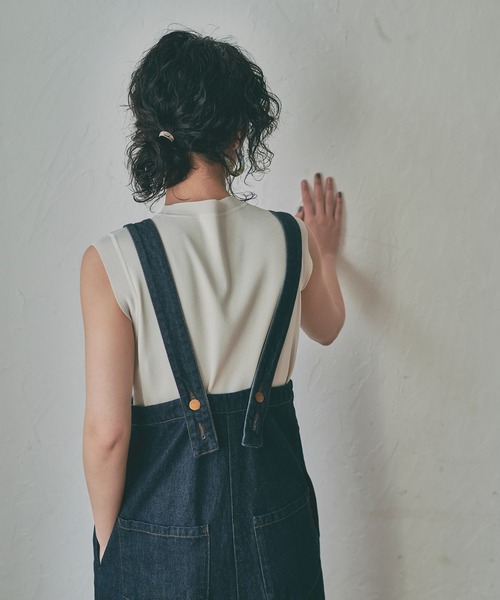 MARIE MILLER（マリー ミラー）の「Marie Miller DENIM OVERALLS (マリーミラー デニムオーバーオール)(2colors)(Women's)(MM029)（サロペット/オーバーオール・レディース・ライトグレー/インディゴブルー・S/M）」の13枚目の写真