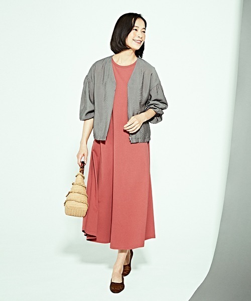 MONO　COMME CA（モノコムサ）の「べっ甲調ハンドル フリンジ かごバッグ（かごバッグ・レディース・ブラウン/ベージュ・FREE）」の3枚目の写真