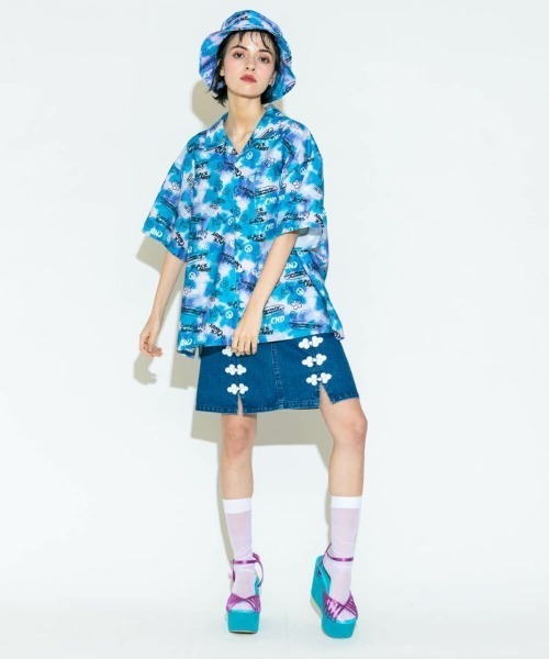 Candy Stripper（キャンディストリッパー）の「SPLENDID CANDY TIE DYE シャツ（シャツ/ブラウス・レディース・グレー/オレンジ/ブルー・2）」の14枚目の写真