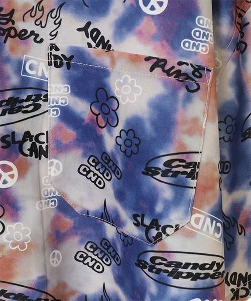 Candy Stripper（キャンディストリッパー）の「SPLENDID CANDY TIE DYE シャツ（シャツ/ブラウス・レディース・グレー/オレンジ/ブルー・2）」の6枚目の写真