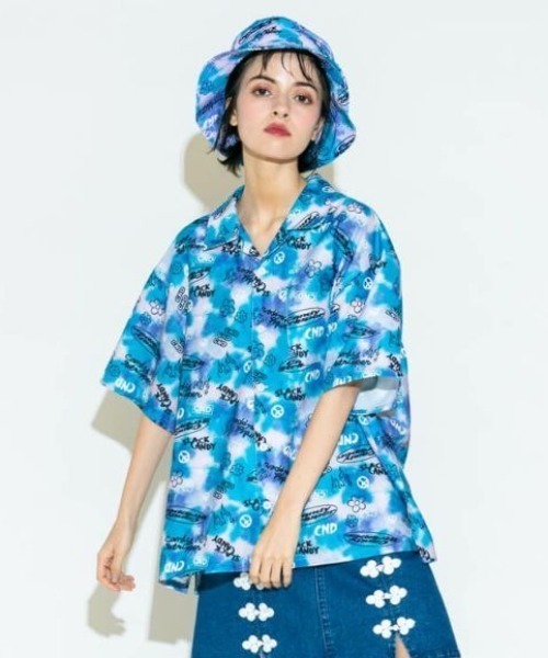 Candy Stripper（キャンディストリッパー）の「SPLENDID CANDY TIE DYE シャツ（シャツ/ブラウス・レディース・グレー/オレンジ/ブルー・2）」の16枚目の写真