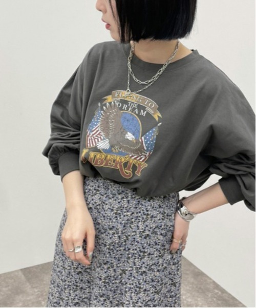 apres jour mignon（アプレジュールミニョン）の「アソートスリットロンＴ３【ZOZOTOWN限定アイテム】（Tシャツ/カットソー・レディース・ダークブルー/ブラック系その他2/オフホワイト/ブラック系その他/ホワイト系その他3/ホワイト系その他2/ホワイト系その他/アイボリー/ブルー系その他/ブラック/パープル・フリー/X-LARGE）」の7枚目の写真